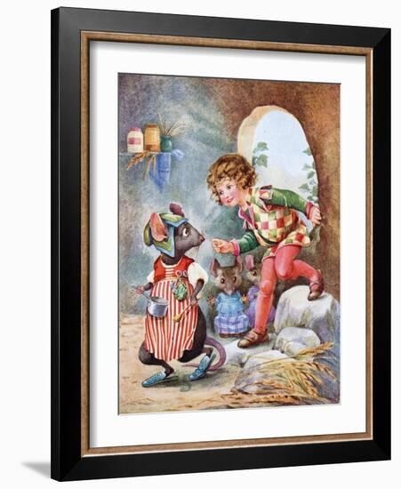 Thumbling from Thumbling's Travels-null-Framed Giclee Print