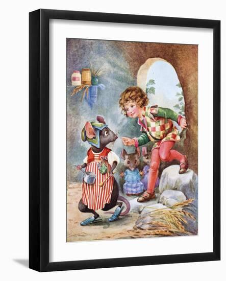 Thumbling from Thumbling's Travels-null-Framed Giclee Print