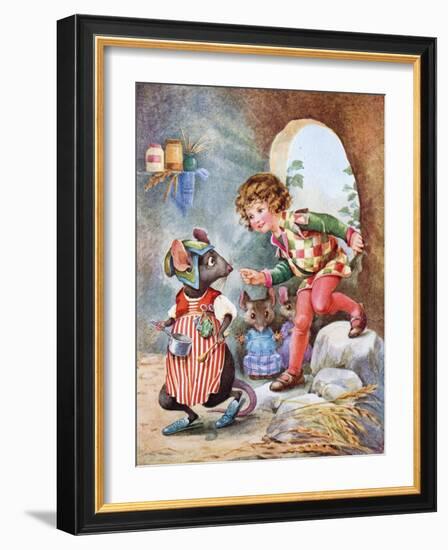 Thumbling from Thumbling's Travels-null-Framed Giclee Print