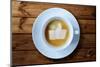 Thumbs Up or Like Symbol in Coffee Froth-Flynt-Mounted Photographic Print