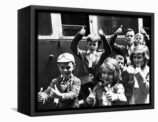 Thumbs Up-Associated Newspapers-Framed Stretched Canvas