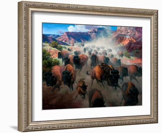 Thunder in the Palo Duro-Jack Sorenson-Framed Art Print