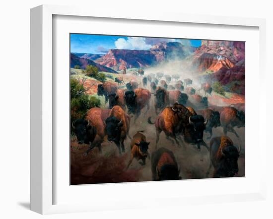 Thunder in the Palo Duro-Jack Sorenson-Framed Art Print