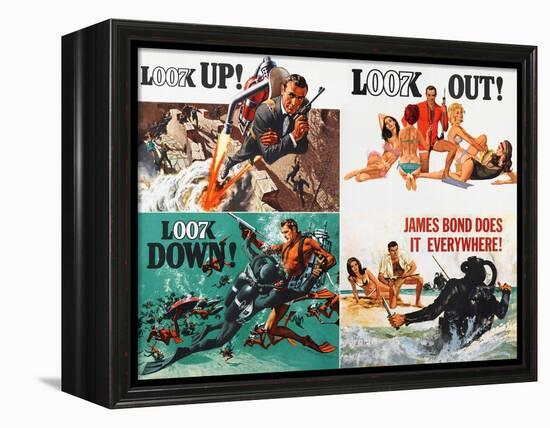 Thunderball, lobbycard, Sean Connery, 1965-null-Framed Stretched Canvas