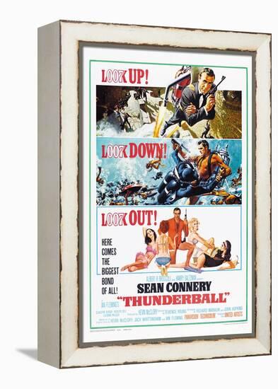 Thunderball, US poster, Sean Connery, 1965-null-Framed Stretched Canvas