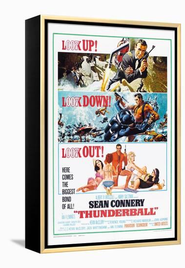 Thunderball, US poster, Sean Connery, 1965-null-Framed Stretched Canvas