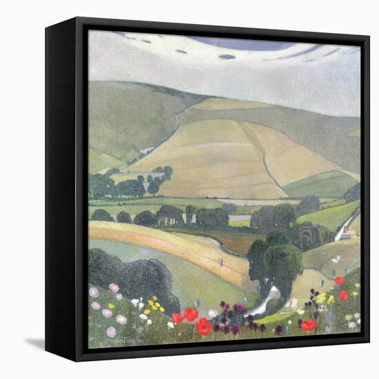 Thunderbarrow Hill, Near Bramber-Edward Reginald Frampton-Framed Premier Image Canvas