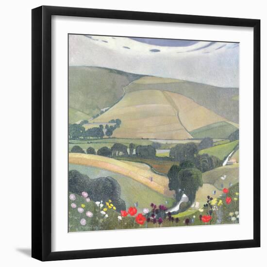Thunderbarrow Hill, Near Bramber-Edward Reginald Frampton-Framed Giclee Print