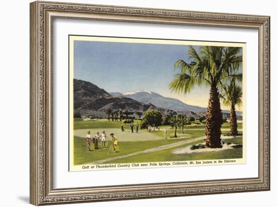 Thunderbird County Club, Palm Springs-null-Framed Art Print