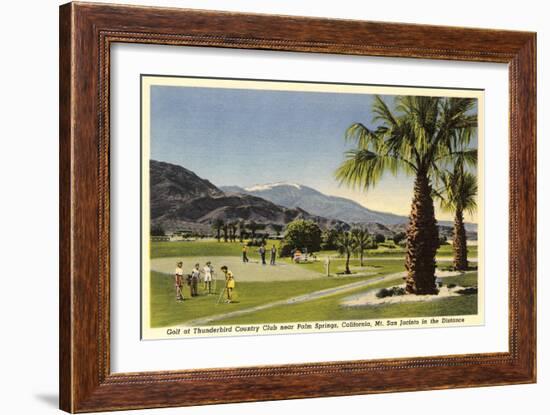 Thunderbird County Club, Palm Springs-null-Framed Art Print