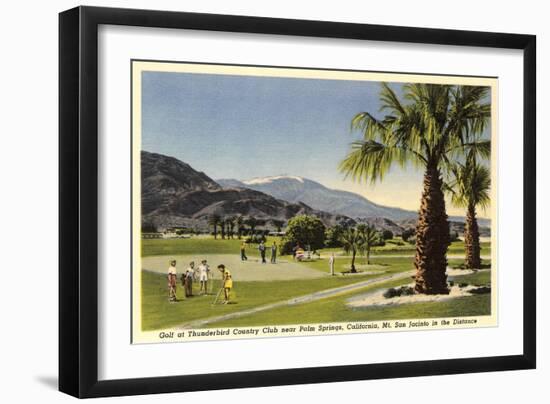 Thunderbird County Club, Palm Springs-null-Framed Art Print