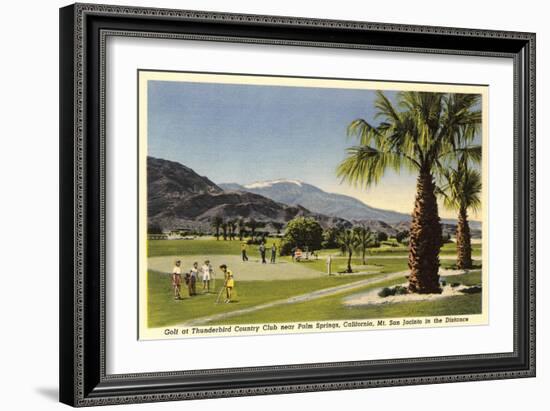 Thunderbird County Club, Palm Springs-null-Framed Art Print