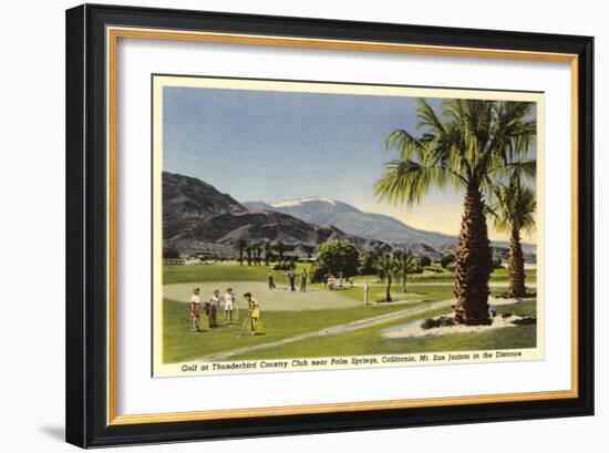 Thunderbird County Club, Palm Springs-null-Framed Art Print