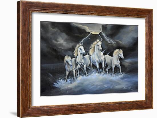 Thundering Horses-Sue Clyne-Framed Giclee Print