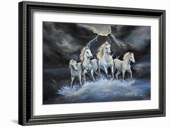 Thundering Horses-Sue Clyne-Framed Giclee Print