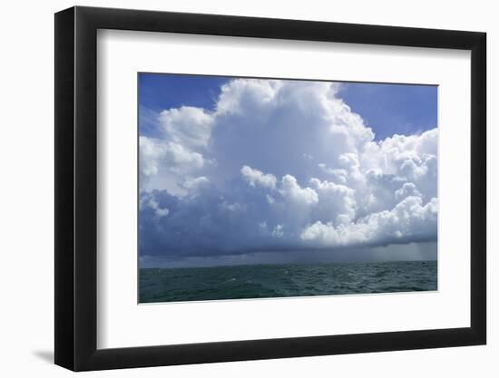 Thunderstorm Above the Lower Florida Keys, Florida Bay, Florida-James White-Framed Photographic Print