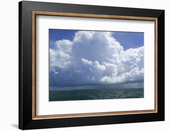 Thunderstorm Above the Lower Florida Keys, Florida Bay, Florida-James White-Framed Photographic Print