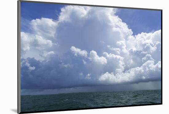 Thunderstorm Above the Lower Florida Keys, Florida Bay, Florida-James White-Mounted Photographic Print