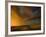 Thunderstorm and Orange Clouds at Sunset-Jonathan Hicks-Framed Photographic Print