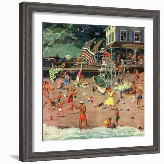 "Thunderstorm at the Shore", July 10, 1954-Ben Kimberly Prins-Framed Giclee Print