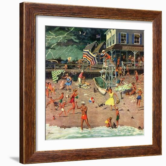 "Thunderstorm at the Shore", July 10, 1954-Ben Kimberly Prins-Framed Giclee Print