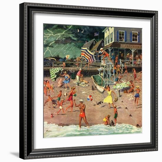 "Thunderstorm at the Shore", July 10, 1954-Ben Kimberly Prins-Framed Giclee Print