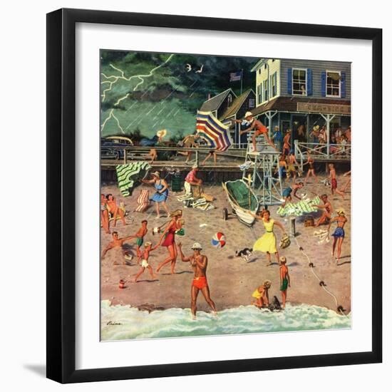 "Thunderstorm at the Shore", July 10, 1954-Ben Kimberly Prins-Framed Premium Giclee Print