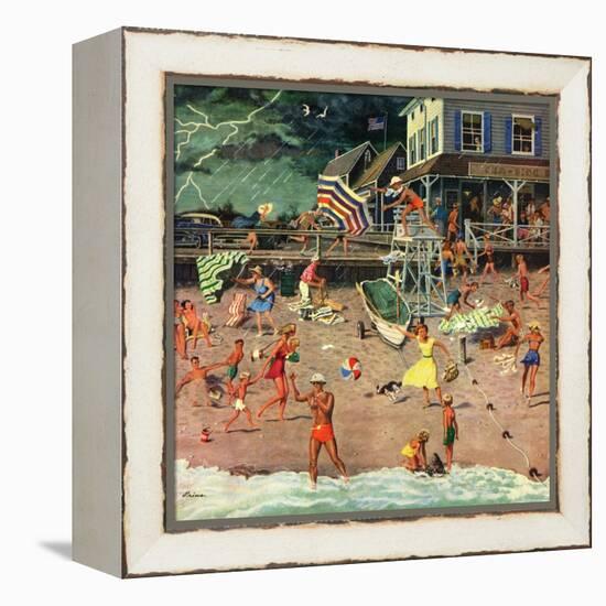 "Thunderstorm at the Shore", July 10, 1954-Ben Kimberly Prins-Framed Premier Image Canvas