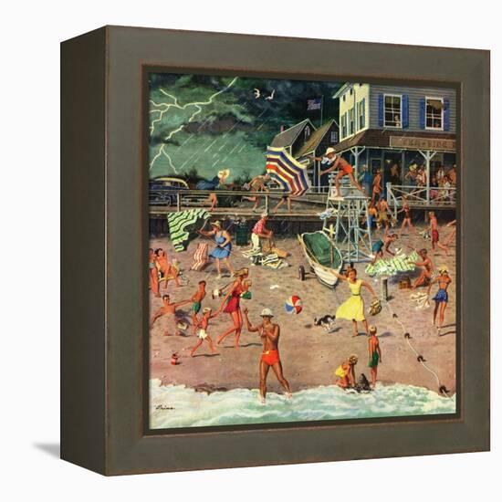 "Thunderstorm at the Shore", July 10, 1954-Ben Kimberly Prins-Framed Premier Image Canvas