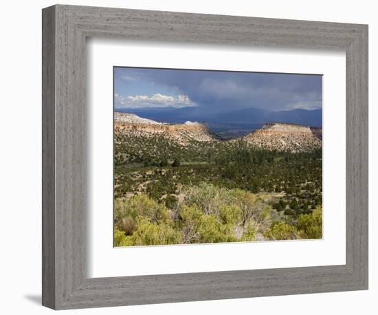 Thunderstorm Near Los Alamos, New Mexico, United States of America, North America-Richard Cummins-Framed Photographic Print