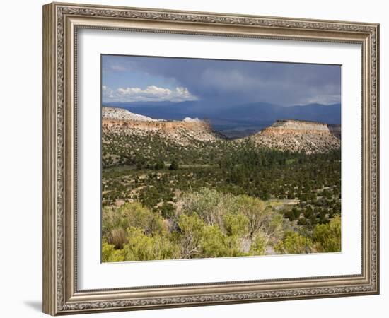 Thunderstorm Near Los Alamos, New Mexico, United States of America, North America-Richard Cummins-Framed Photographic Print