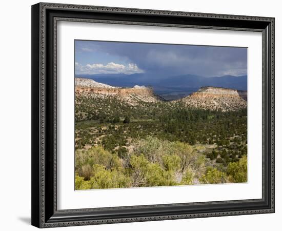 Thunderstorm Near Los Alamos, New Mexico, United States of America, North America-Richard Cummins-Framed Photographic Print