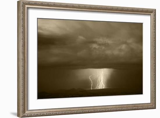 Thunderstorm over Cathedral Valley, Utah, USA-Scott T. Smith-Framed Photographic Print