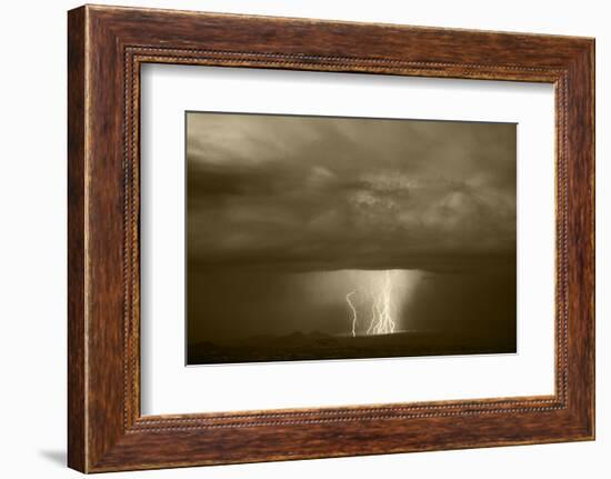 Thunderstorm over Cathedral Valley, Utah, USA-Scott T. Smith-Framed Photographic Print