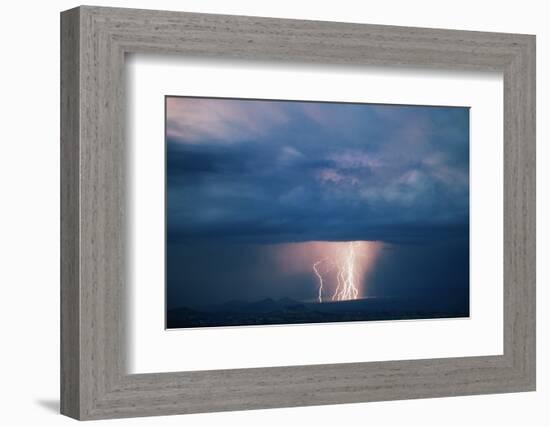 Thunderstorm over Cathedral Valley, Utah, USA-Scott T. Smith-Framed Photographic Print