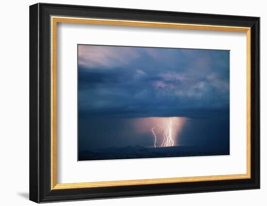 Thunderstorm over Cathedral Valley, Utah, USA-Scott T. Smith-Framed Photographic Print