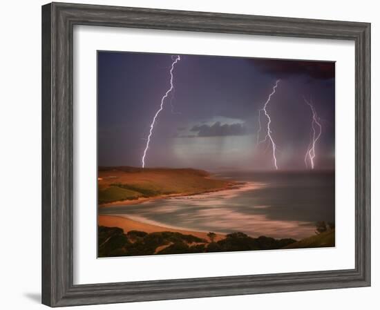 Thunderstorm Over Mdumbi Estuary-Jonathan Hicks-Framed Photographic Print