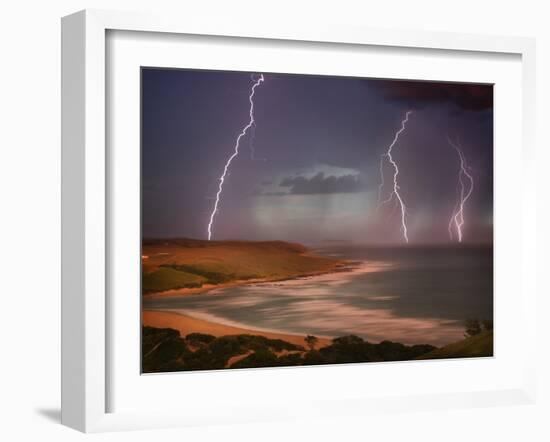 Thunderstorm Over Mdumbi Estuary-Jonathan Hicks-Framed Photographic Print