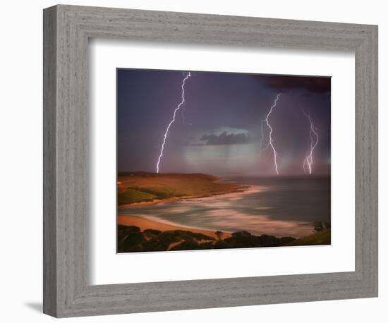 Thunderstorm Over Mdumbi Estuary-Jonathan Hicks-Framed Photographic Print