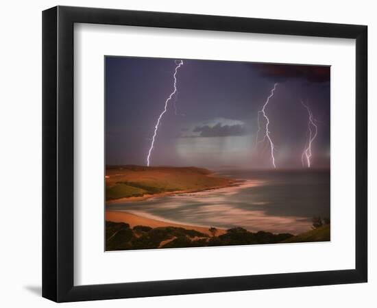 Thunderstorm Over Mdumbi Estuary-Jonathan Hicks-Framed Photographic Print