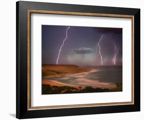 Thunderstorm Over Mdumbi Estuary-Jonathan Hicks-Framed Photographic Print