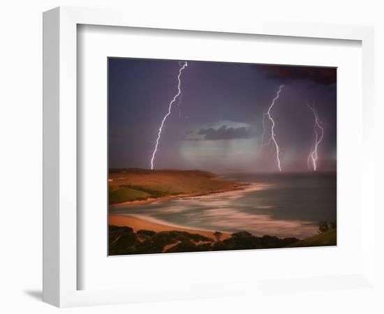 Thunderstorm Over Mdumbi Estuary-Jonathan Hicks-Framed Photographic Print