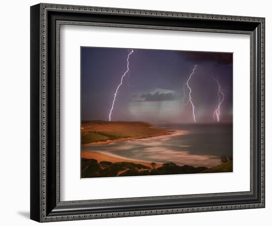 Thunderstorm Over Mdumbi Estuary-Jonathan Hicks-Framed Photographic Print