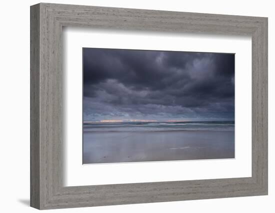 Thunderstorm over the ocean at night, Coral Sea, Surfer's Paradise, Gold Coast, Queensland, Aust...-Panoramic Images-Framed Photographic Print