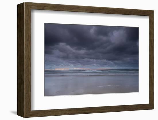 Thunderstorm over the ocean at night, Coral Sea, Surfer's Paradise, Gold Coast, Queensland, Aust...-Panoramic Images-Framed Photographic Print