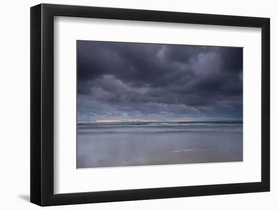 Thunderstorm over the ocean at night, Coral Sea, Surfer's Paradise, Gold Coast, Queensland, Aust...-Panoramic Images-Framed Photographic Print