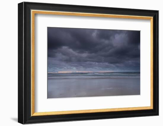 Thunderstorm over the ocean at night, Coral Sea, Surfer's Paradise, Gold Coast, Queensland, Aust...-Panoramic Images-Framed Photographic Print