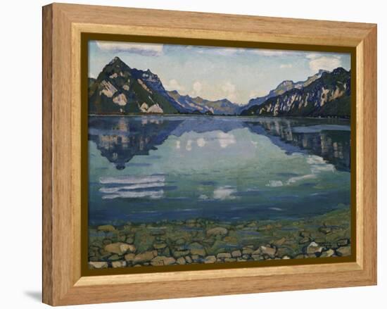 Thunersee with Reflection, 1904-Ferdinand Hodler-Framed Premier Image Canvas