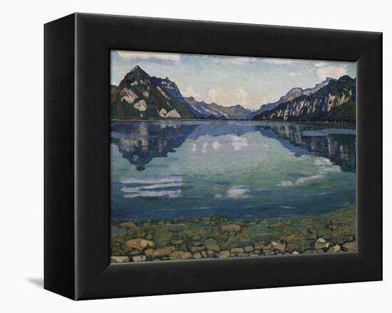 Thunersee with Reflection, 1904-Ferdinand Hodler-Framed Premier Image Canvas