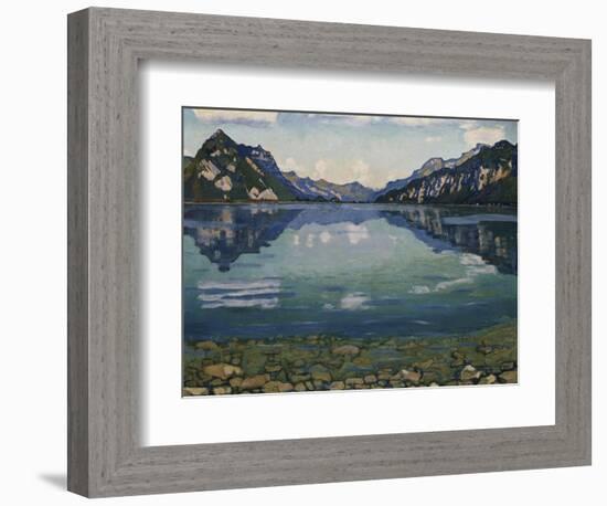 Thunersee with Reflection, 1904-Ferdinand Hodler-Framed Giclee Print